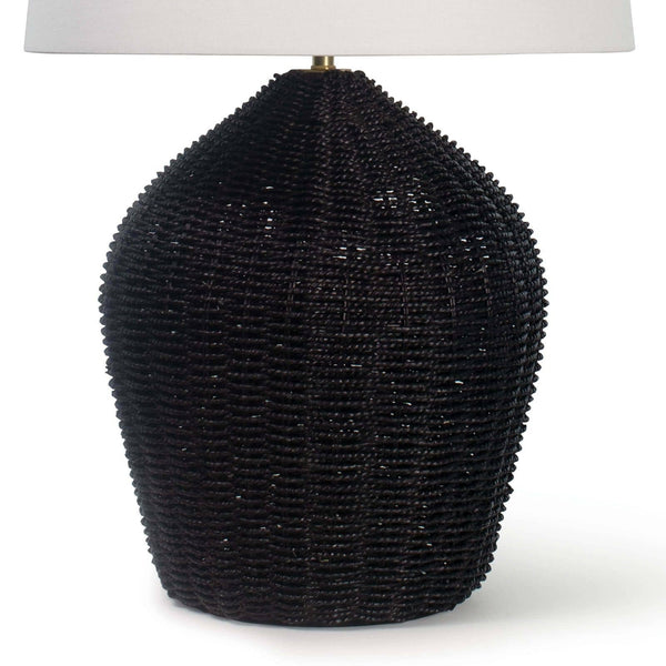 Georgian 17" One Light Table Lamp, Black