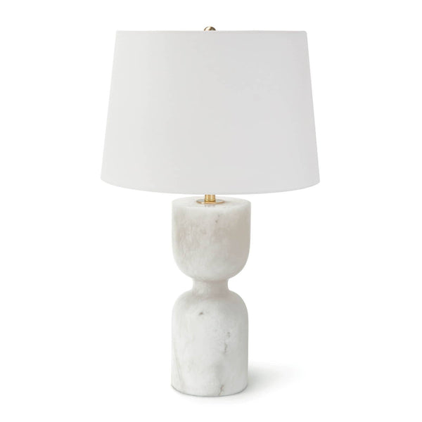 Joan Alabaster 15" One Light Table Large Lamp, Natural Stone