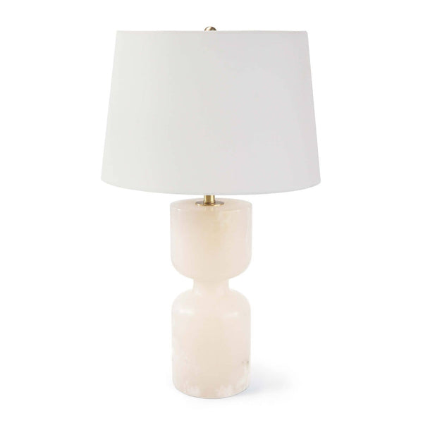 Joan Alabaster 15" One Light Table Large Lamp, Natural Stone