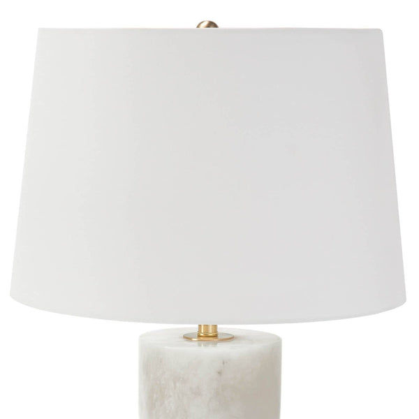 Joan Alabaster 15" One Light Table Large Lamp, Natural Stone