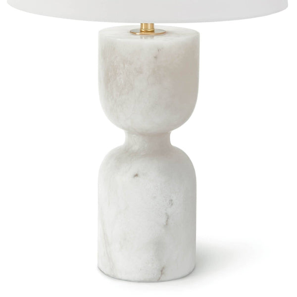 Joan Alabaster 15" One Light Table Large Lamp, Natural Stone