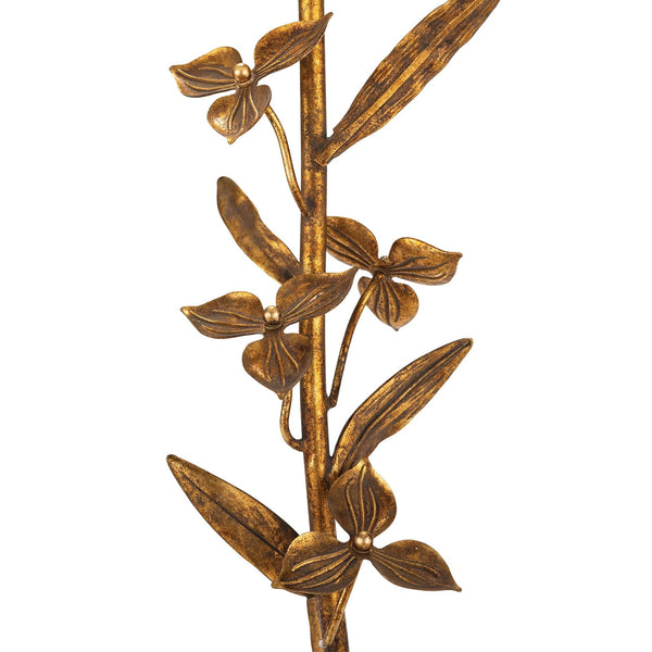 Trillium 14" One Light Buffet Lamp, Antique Gold Leaf