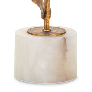 Trillium 14" One Light Buffet Lamp, Antique Gold Leaf