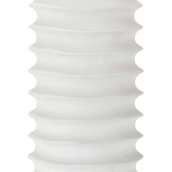 Nabu Metal 17" One Light Column Table Lamp, White