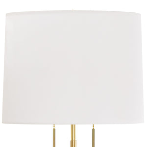 Austen Alabaster 15" Two Lights Table Lamp, Natural Stone