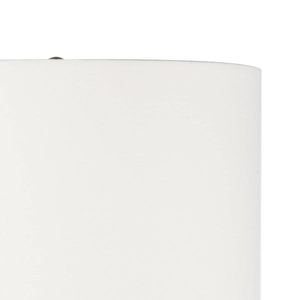 Nova Wood 14" One Light Table Lamp, White