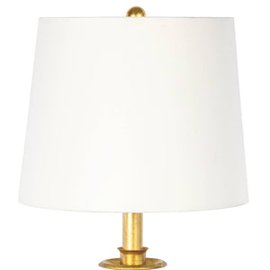 Fisher 11" One Light Buffet Lamp, Gold Leaf