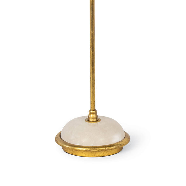 Fisher 11" One Light Buffet Lamp, Gold Leaf