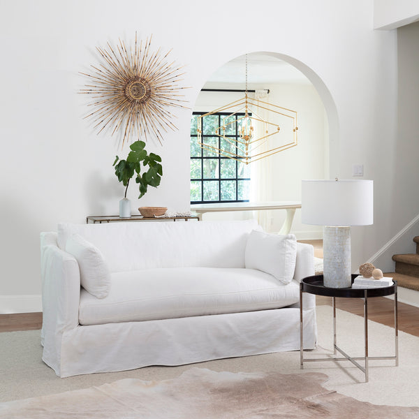 Heavenly Mother of Pearl 18" One Light Table, Natural