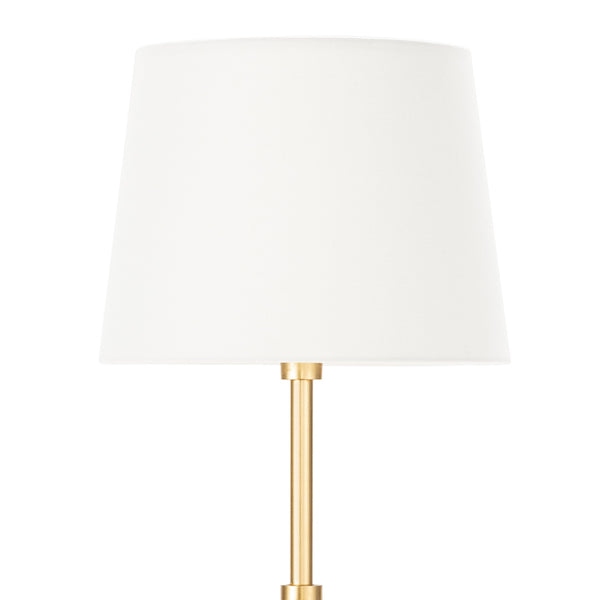 Auburn Crystal 11" One Light Buffet Lamp, Gold Leaf