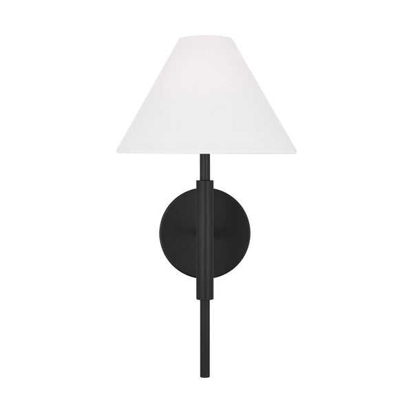 Drew & Jonathan Porteau 9" One Light Bath Vanity, Midnight Black