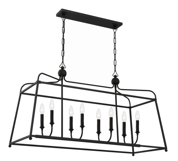 Sylvain 18'' Eight Light Chandelier, Black - Main Product Image.jpg