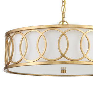 Florence 18'' Six Light Chandelier, Antique Gold Alt 4.jpg