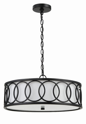 Florence 18'' Six Light Chandelier, Matte Black - Alternate Product Image 2.jpg