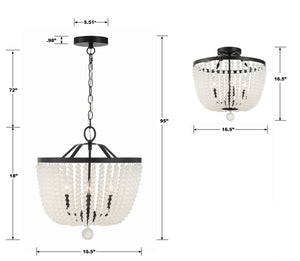 Kylie 16.5'' Four Light Semi Flush Mount, Matte Black Alt 4.jpg