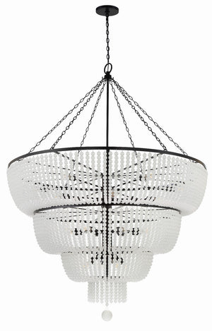 Kylie 60'' 24 Light Chandelier, Matte Black - Alternate Product Image 2.jpg
