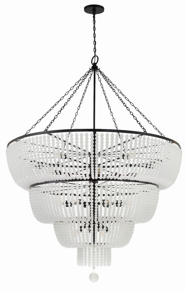 Kylie 60'' 24 Light Chandelier, Matte Black - Alternate Product Image 2.jpg
