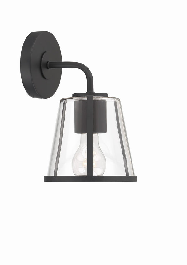 Fuller 6.25'' One Light Wall Sconce, Black Clear - Main Product Image.jpg