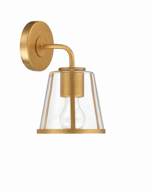 Fuller 6.25'' One Light Wall Sconce, Antique Gold Clear - Main Product Image.jpg