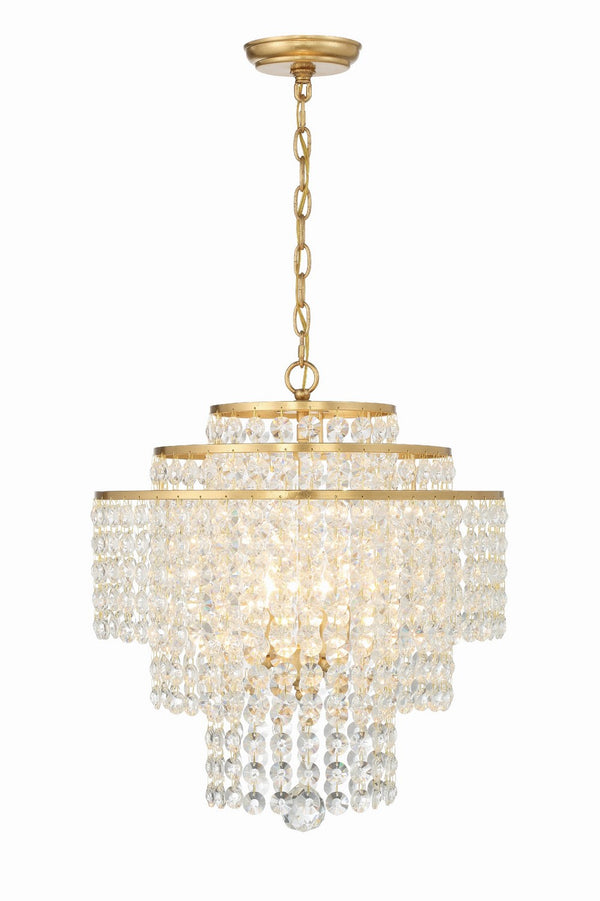 Gabriana 18'' Four Light Chandelier, Antique Gold - Main Product Image.jpg