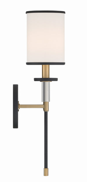 Hattie 5'' One Light Wall Sconce, Black / Gold - Main Product Image.jpg