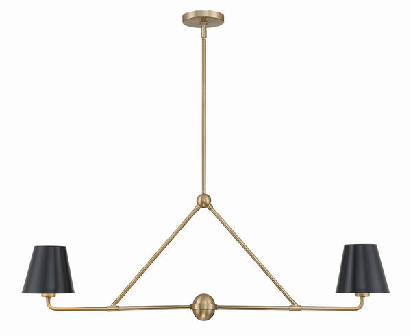 Xavian 6'' Two Light Chandelier, Gold - Main Product Image.jpg