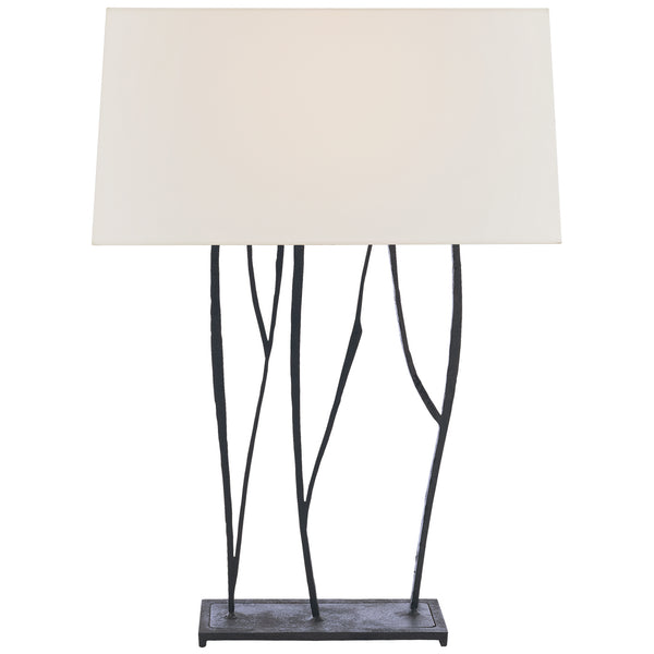 Aspen 16" Two Light Console Lamp, Blackened Rust
