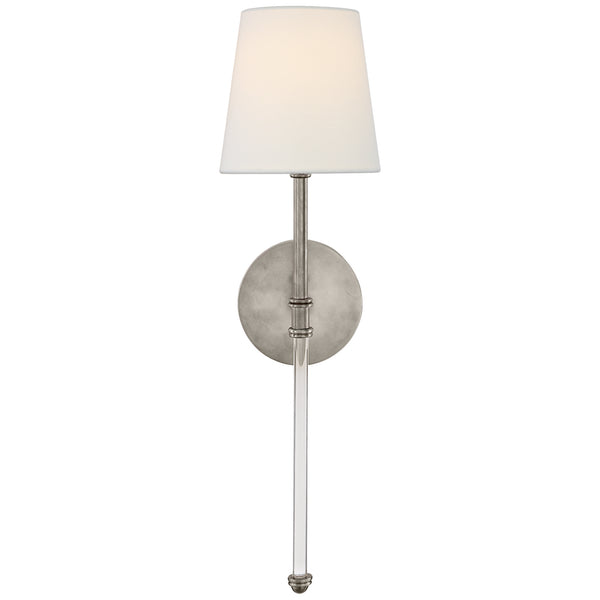 Camille 5.5" One Light Wall Sconce, Antique Nickel