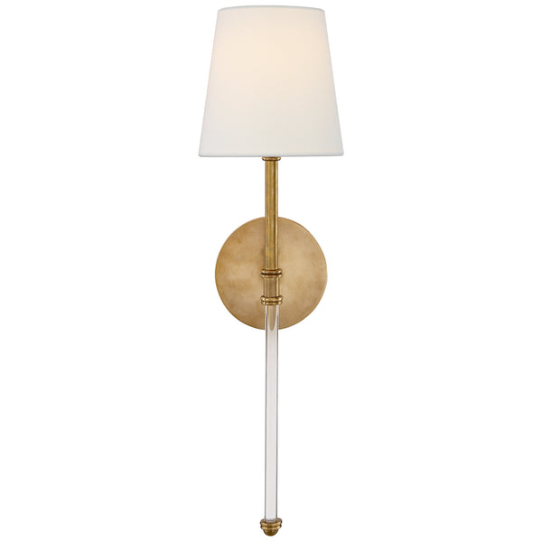 Camille 5.5" One Light Wall Sconce, Hand-Rubbed Antique Brass