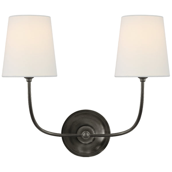Vendome 18" Two Light Wall Sconce, Bronze