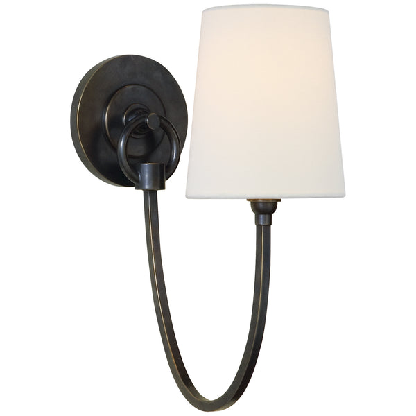 Reed 5" One Light Wall Sconce, Bronze