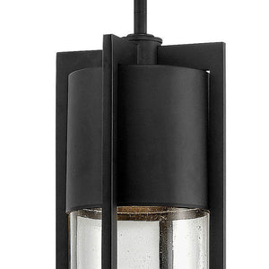 Lodge 6" One Light Large Hanging Lantern, Black