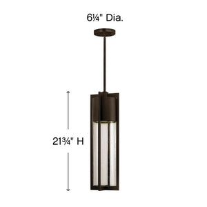 Lodge 6" One Light Large Hanging Lantern, Buckeye Bronze