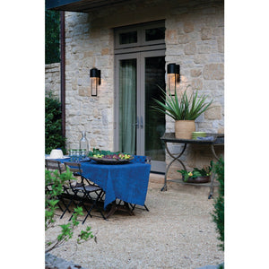 Lodge 8" One Light Large Wall Mount Lantern, Black