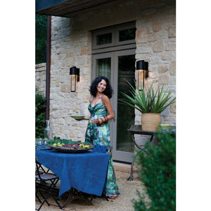 Lodge 8" One Light Large Wall Mount Lantern, Black