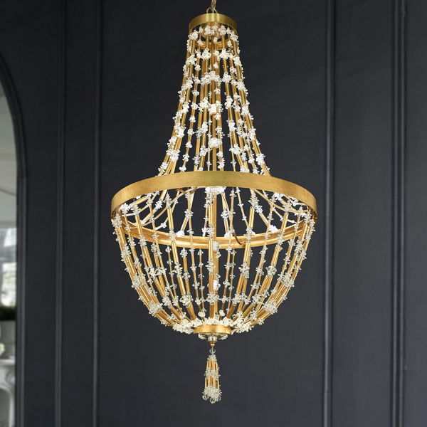 Bali 25.5'' LED Pendant, Heirloom Gold with Clear Optic Crystal - Main Product Image.jpg