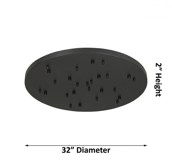 Nouvelle Drop 32" Thirteen Lights Multi Pendant, Polished Nickel