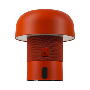 Sensa Play Mini 6" Cordless Rechargeable Indoor/Outdoor Speaker Lamp, Red/Orange