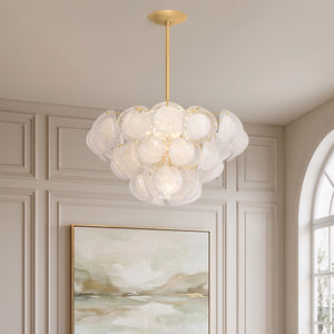 Virex 30" Five Lights Chandelier, Vintage Gold Leaf