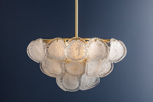 Virex 30" Five Lights Chandelier, Vintage Gold Leaf