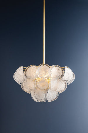 Virex 30" Five Lights Chandelier, Vintage Gold Leaf