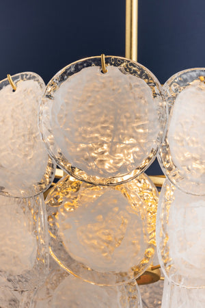 Virex 30" Five Lights Chandelier, Vintage Gold Leaf