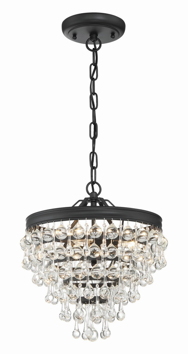 Bauble 13'' Three Light Mini Chandelier, Matte Black - Main Product Image.jpg