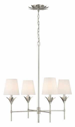 Laurel 28'' Four Light Chandelier, Antique Silver - Main Product Image.jpg