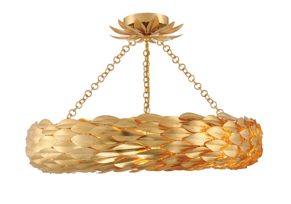 Laurel 24'' Six Light Semi Flush Mount, Antique Gold - Main Product Image.jpg