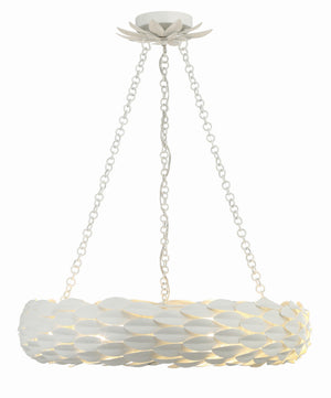Laurel 24'' Six Light Pendant, Matte White - Main Product Image.jpg