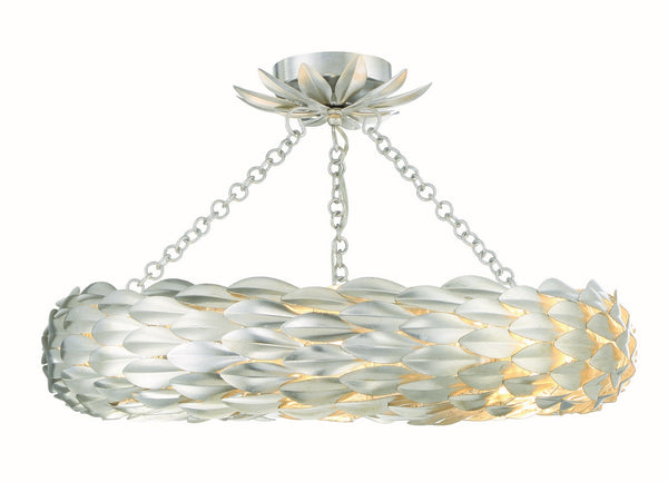 Laurel 24'' Six Light Semi Flush Mount, Antique Silver - Main Product Image.jpg
