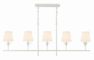 Laurel 6'' Five Light Chandelier, Matte White - Main Product Image.jpg