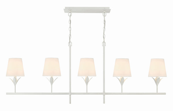 Laurel 6'' Five Light Chandelier, Matte White - Main Product Image.jpg