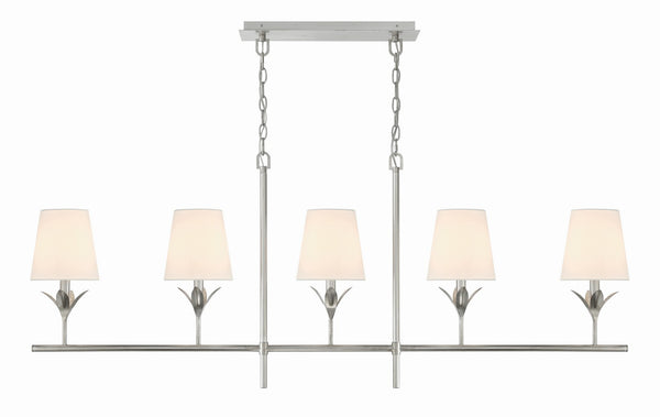 Laurel 6'' Five Light Chandelier, Antique Silver - Main Product Image.jpg